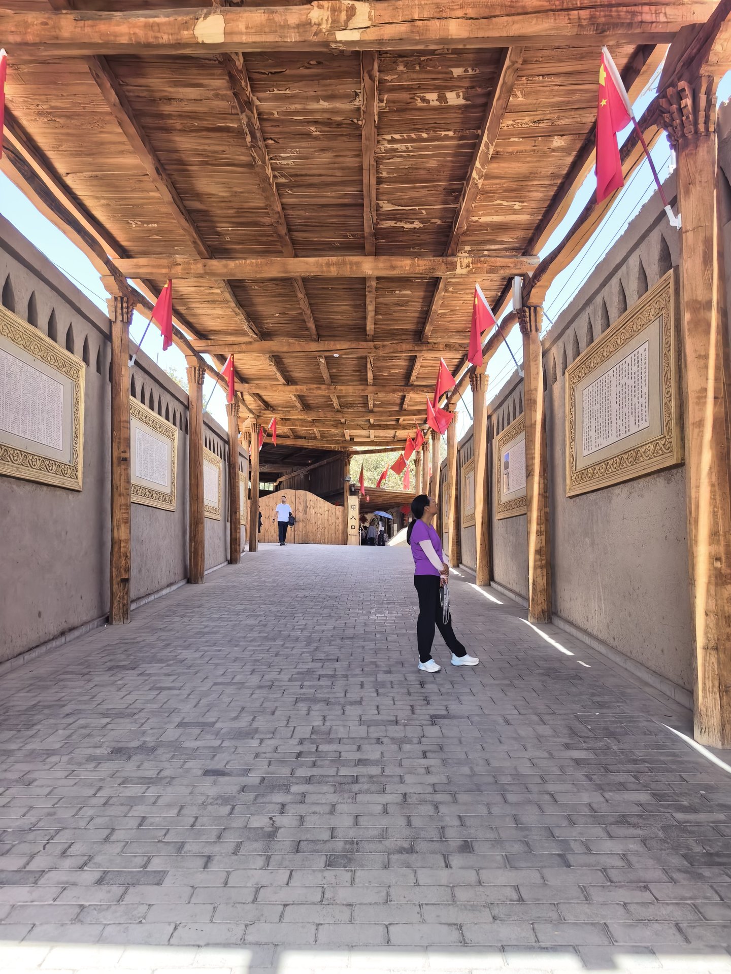 吐鲁番郡王府古井景区（吐鲁番郡王府景区）实景 郡王府大门